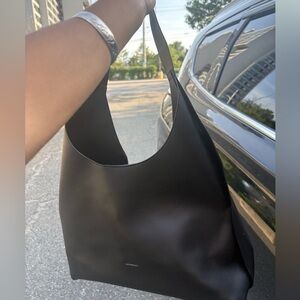 Leather Shoulder Tote Bag
